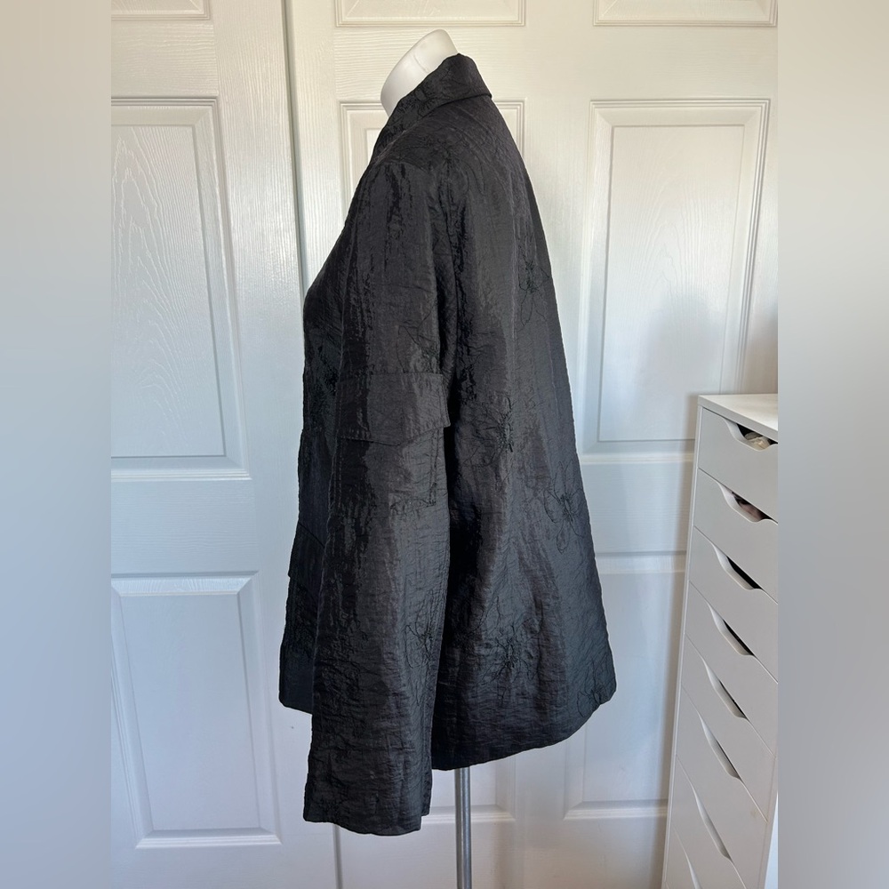 Democracy Black Embroidered Jacket - Picture 9 of 12